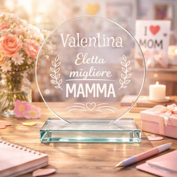 Trofeo personalizzato per la mamma migliore