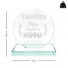 Dimensioni del trofeo personalizzato per la mamma migliore