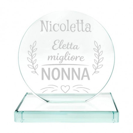 Trofeo miglior nonna personalizzato