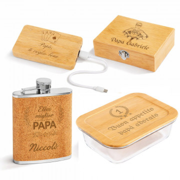 Regali papà in legno personalizzati con incisione | Festa del papà