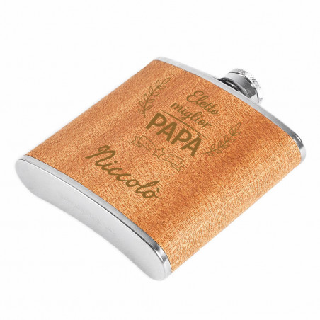 Fiaschetta “Miglior papà” incisa