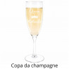 Copa da champagne Queen con incisione