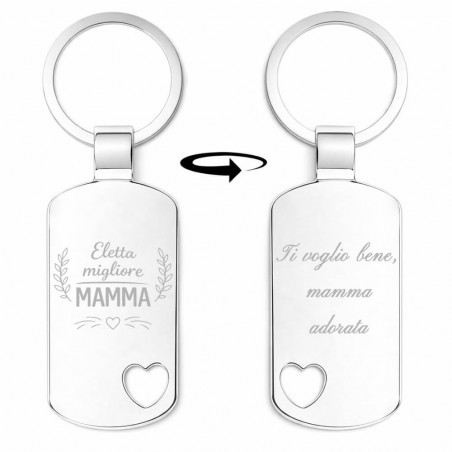 Portachiavi personalizzati Eletta migliore mamma