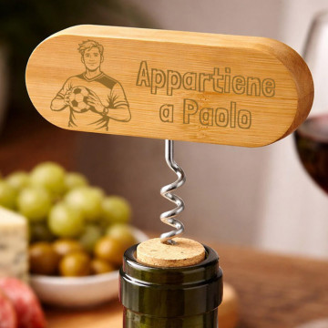 Apribottiglie in legno per papà con incisione