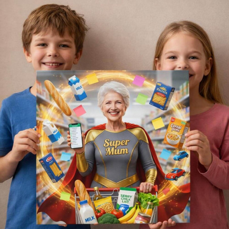 Ritratto personalizzato Super Mamma