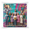 Cuscino 40 cm x 40 cm personalizzato con effetto action figure