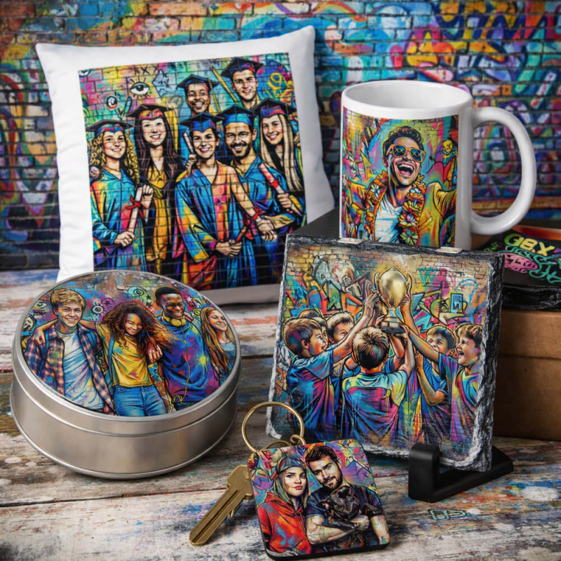 Regali personalizzati effetto street art foto