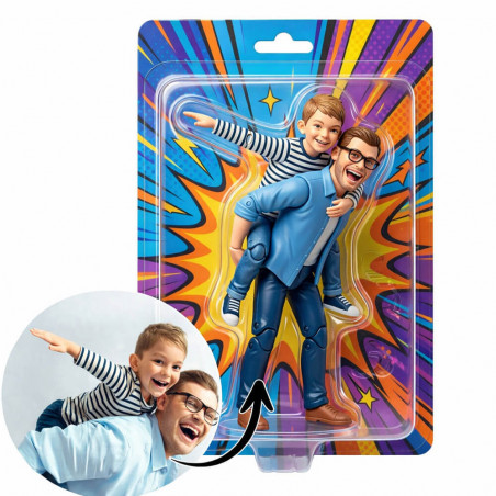 Applicazione dell'effetto action figure alla tua foto tramite la nostra IA