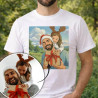 T-shirt uomo effetto cartone animato personalizzato
