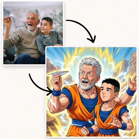 Quadro personalizzato manga guerriera suprema