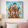 Quadro personalizzato manga guerriera suprema