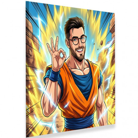 Quadro personalizzato manga guerriera suprema