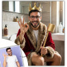 Quadro Re del WC personalizzato