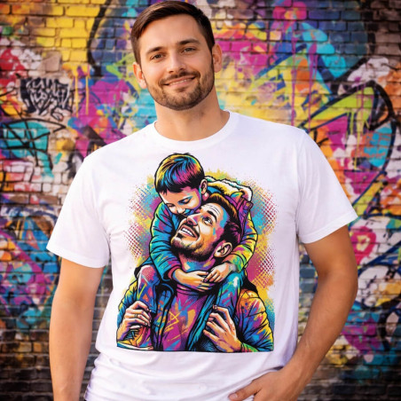 Maglietta da uomo personalizzata con effetto street art