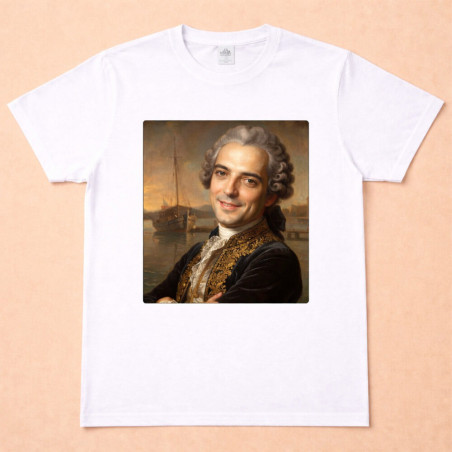 T-shirt uomo effetto ritratto reale personalizzato