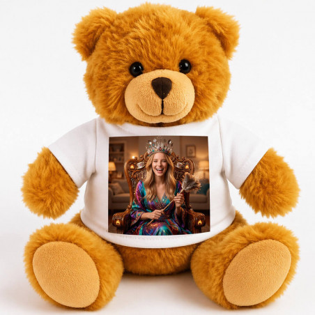 Orsacchiotto di peluche personalizzato effetto Mamma Regina della casa