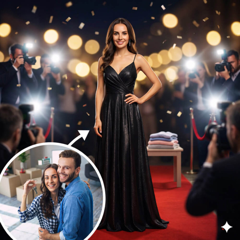 Trasforma la tua foto con la nostra IA per un effetto da star del cinema