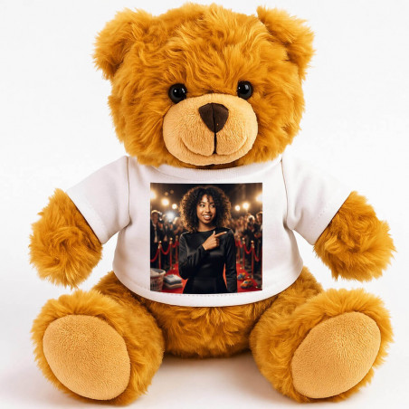 Orsacchiotto di peluche personalizzato effetto mamma star del cinema