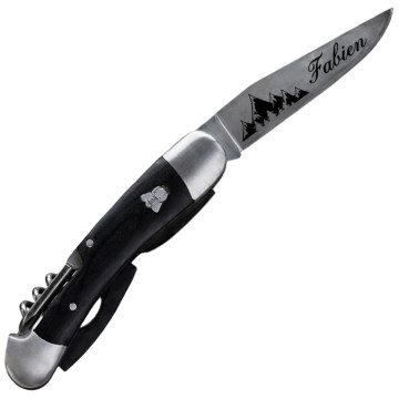 Coltello multiuso personalizzato con incisione sulla lama