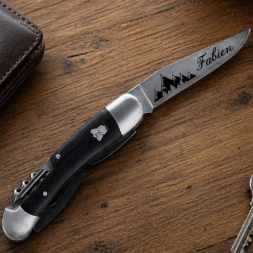 Coltello multifunzione nero resistenza