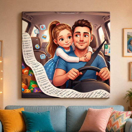 Quadro papà pilota del quotidiano