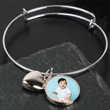 Bracciale cuore con foto