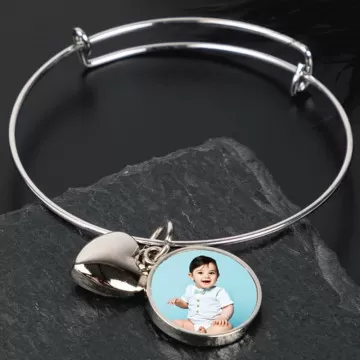 Bracciale cuore con foto