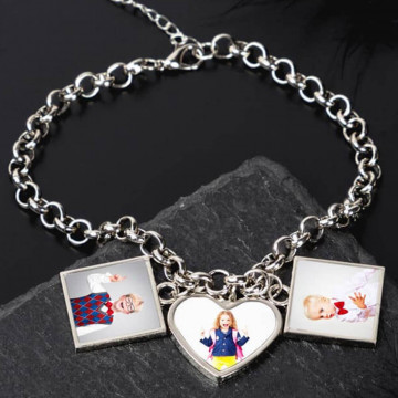 Bracciale 3 foto personalizzato