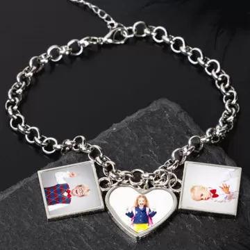 Bracciale 3 foto personalizzato
