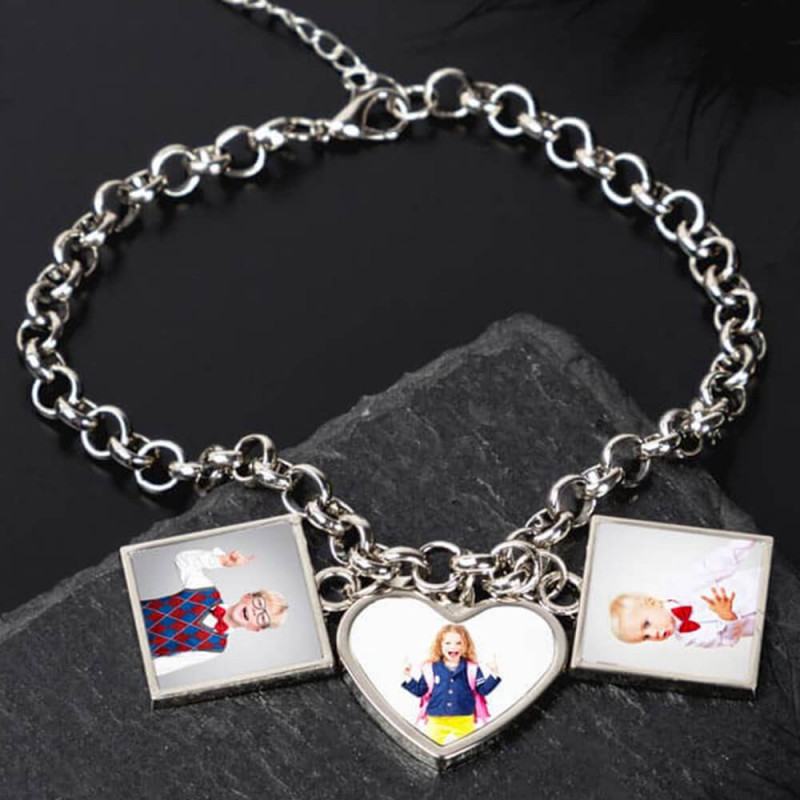 Bracciale 3 foto personalizzato