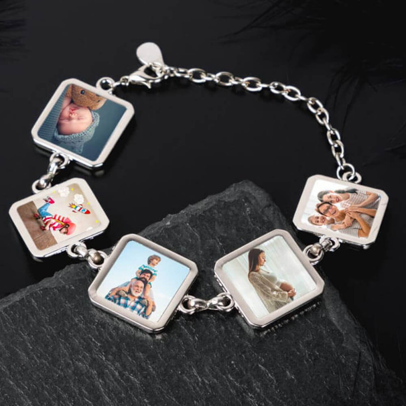 Bracciale 5 foto personalizzato