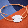 Bracciale ovale inciso argento