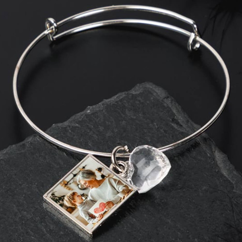 Bracciale quadrato con foto