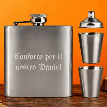 Cofanetto fiaschetta incisa