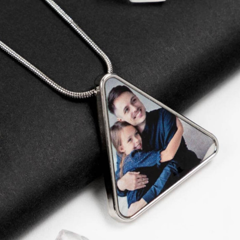 Collana triangolo con foto