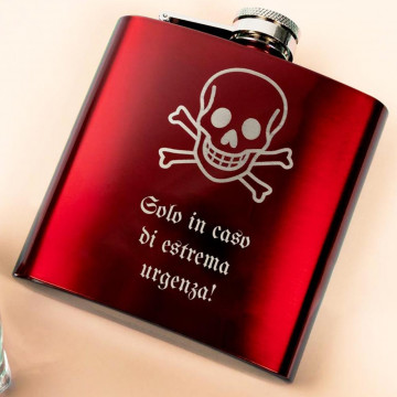 Fiaschetta rossa personalizzata
