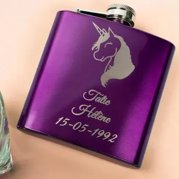 Fiaschetta viola personalizzata