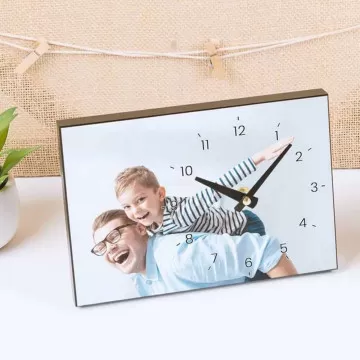 Orologio rettangolare con foto