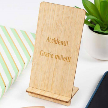 Supporto smartphone legno