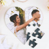 Puzzle cuore foto in legno