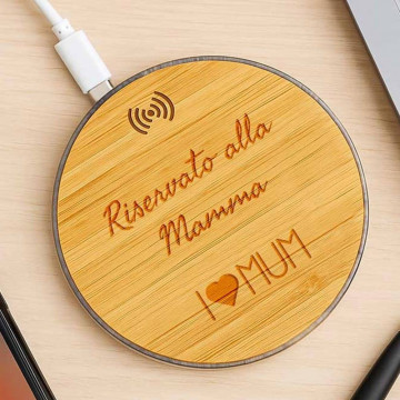 Caricatore wireless bamboo