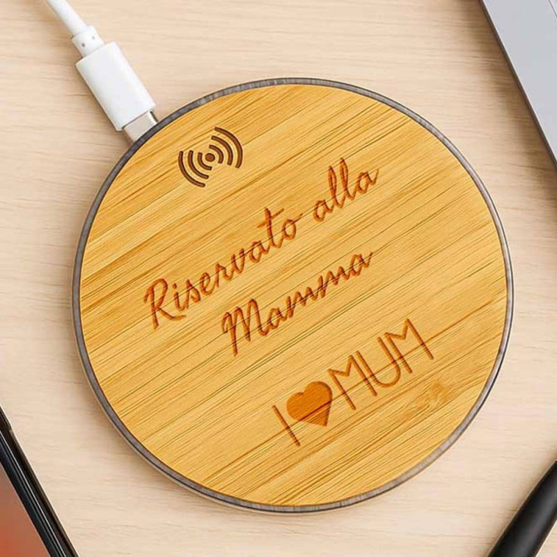 Caricatore wireless bamboo