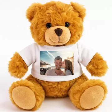 Orsetto personalizzato con foto | Peluche morbido con t-shirt