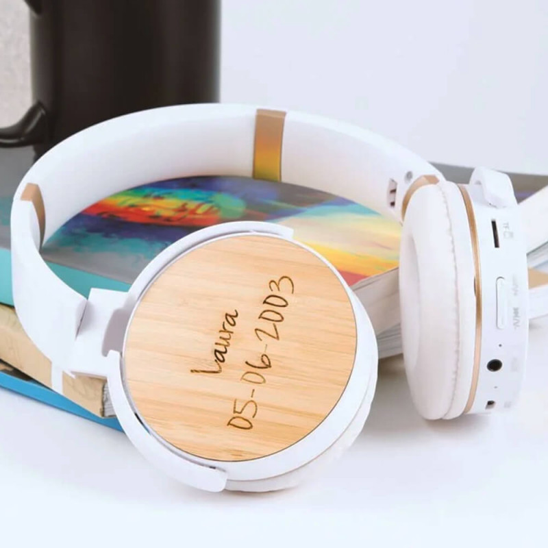 Cuffie wireless bamboo