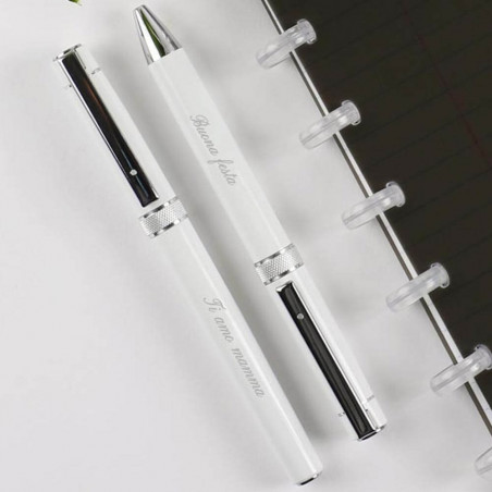 Set penne bianche incise