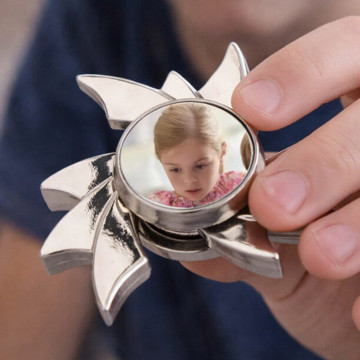 Hand spinner foto argento