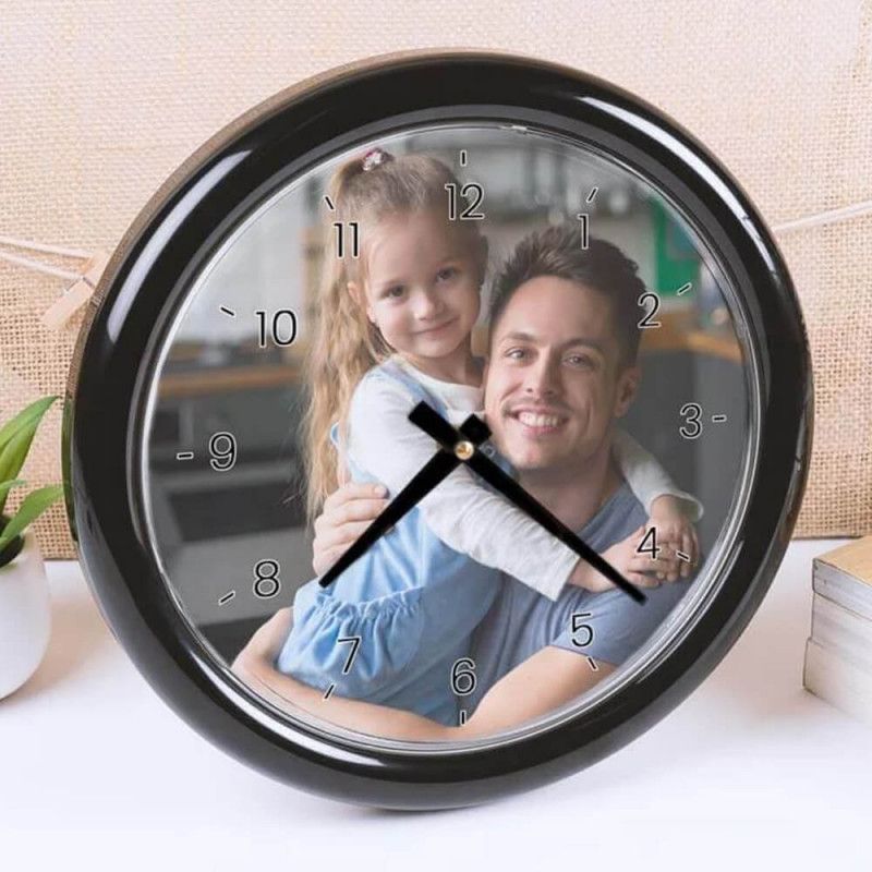 Orologio rotondo con foto