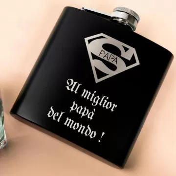 Fiaschetta nera incisa