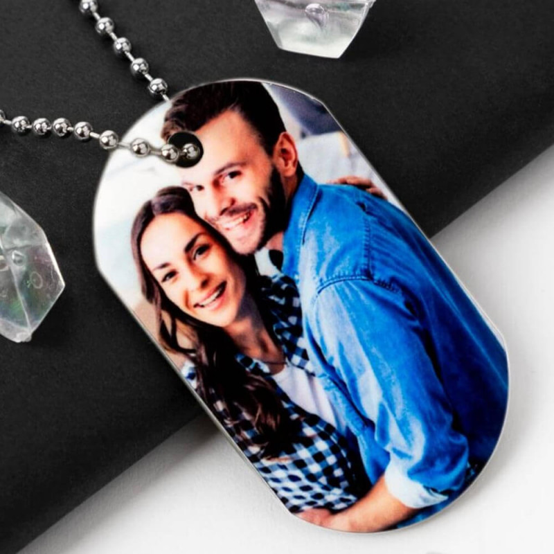 Collana Dog Tag con foto