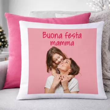Cuscino rosa con foto